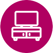 Living room TV included